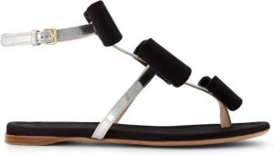 Giambattista Valli Sandalen met strikdetail Zwart
