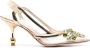 Giambattista Valli Slingback pumps met kristallen Goud - Thumbnail 1