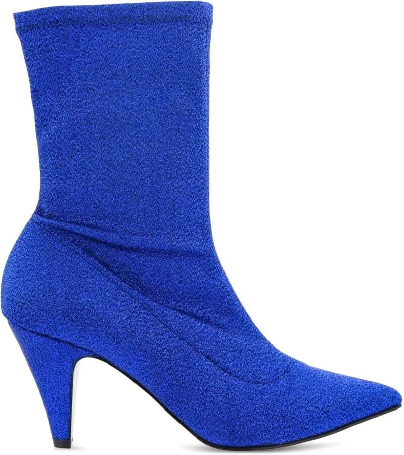 GIANPAOLO VIOZZI Stretch enkellaarzen met glitters Blauw