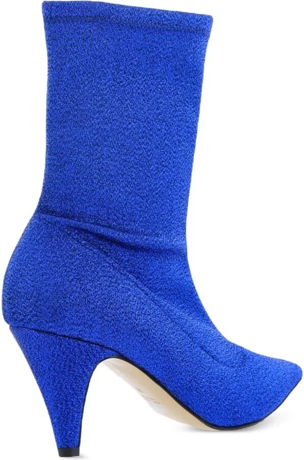 GIANPAOLO VIOZZI Stretch enkellaarzen met glitters Blauw - Foto 3