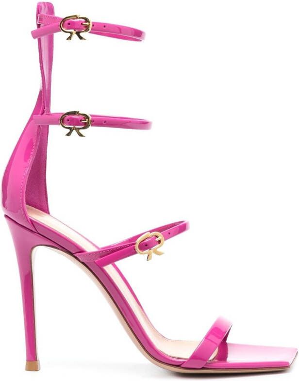 Gianvito Rossi Sandalen met gesp Roze