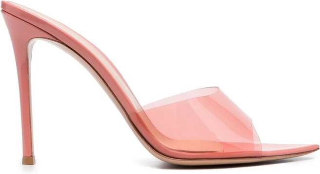 Gianvito Rossi 120mm transparent high-heel sandals Roze