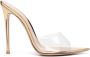 Gianvito Rossi 130mm metallic high-heel sandals Beige - Thumbnail 1