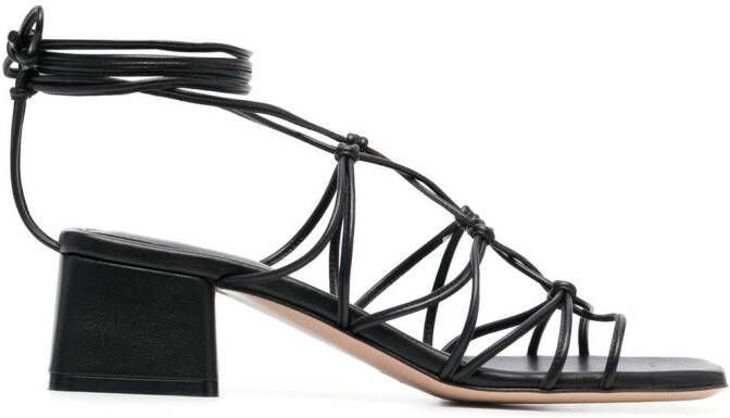 Gianvito Rossi Sandalen met hak Zwart