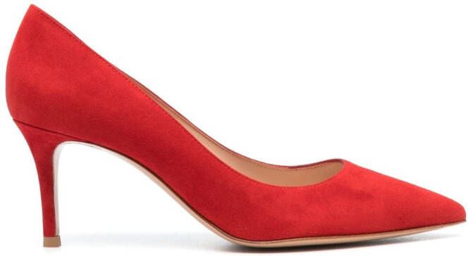 Gianvito Rossi Pumps met puntige neus Rood