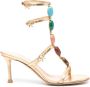 Gianvito Rossi 70mm Shanti leren sandalen Goud - Thumbnail 1