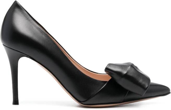 Gianvito Rossi Leren pumps Zwart