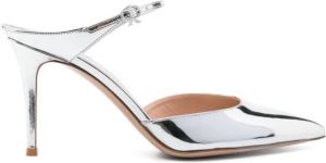Gianvito Rossi Metallic muiltjes Zilver