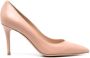 Gianvito Rossi Pumps met puntige neus Beige - Thumbnail 1