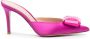 Gianvito Rossi Satijnen pumps Roze - Thumbnail 1