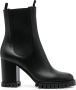 Gianvito Rossi 90mm leather ankle boots Zwart - Thumbnail 1