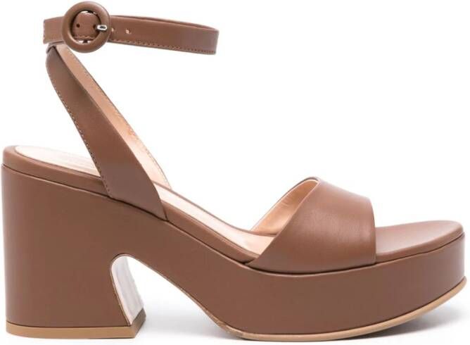 Gianvito Rossi Alma sandalen Bruin