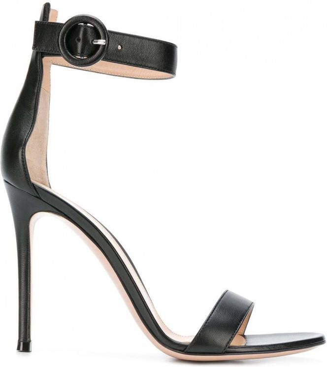 Gianvito Rossi ankle strap sandals Zwart