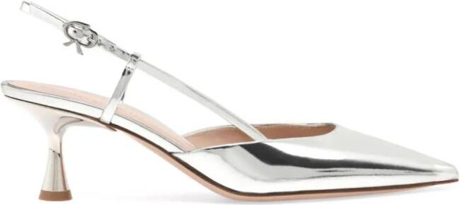 Gianvito Rossi Ascent leren pumps Zilver