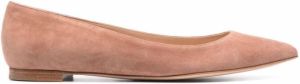 Gianvito Rossi Ballerina's met puntige neus Beige