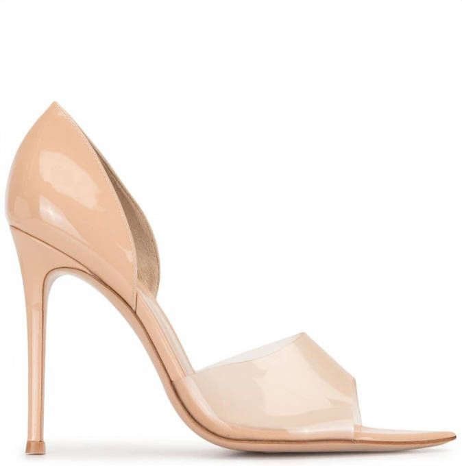 Gianvito Rossi Bree pumps met bandje Beige