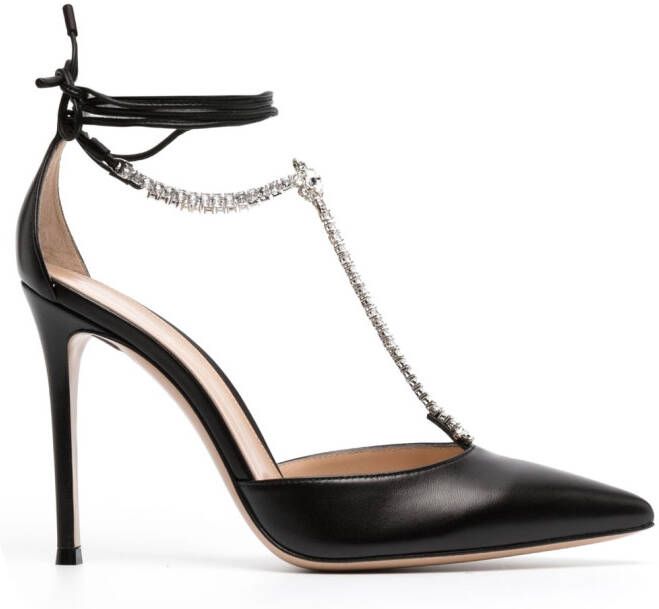 Gianvito Rossi Brilliant 105 pumps verfraaid met kristallen Zwart