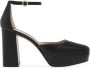 Gianvito Rossi Caren pumps met blokhak Zwart - Thumbnail 1