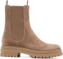 Gianvito Rossi Chelsea suède laarzen Bruin - Thumbnail 1