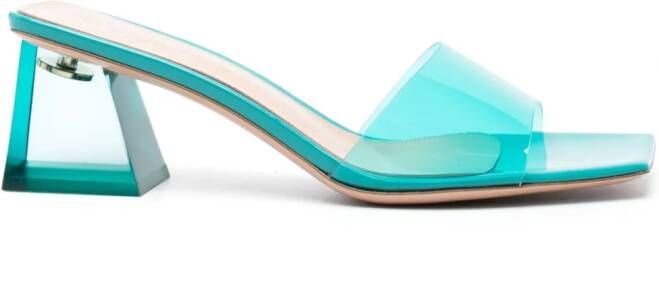 Gianvito Rossi Cosmic doorzichtige muiltjes Blauw