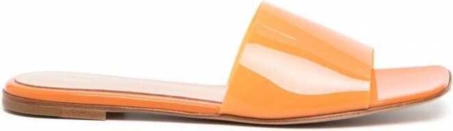 Gianvito Rossi Cosmic sandalen met vierkante neus Oranje
