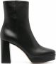 Gianvito Rossi 100 mm Daisen enkellaarzen Zwart - Thumbnail 1