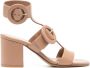 Gianvito Rossi Leren sandalen Beige - Thumbnail 1