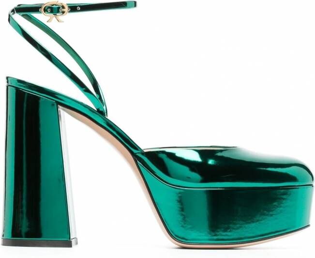 Gianvito Rossi Dua pumps met plateauzool Groen