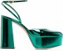 Gianvito Rossi Dua pumps met plateauzool Groen - Thumbnail 1