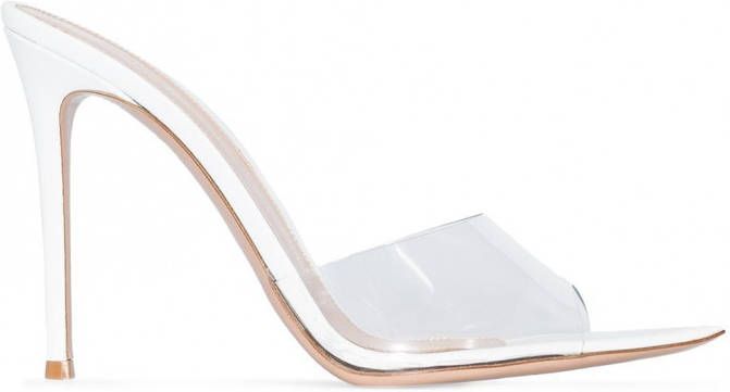 Gianvito Rossi Elle slip-on muiltjes Wit