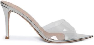Gianvito Rossi Elle metallic muiltjes Zilver
