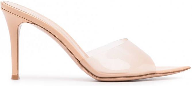 Gianvito Rossi Elle 85 mm muiltjes Beige
