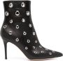 Gianvito Rossi Enkellaarzen met verfraaide eyelets Zwart - Thumbnail 1