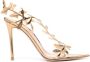 Gianvito Rossi Flavia leren sandalen Goud - Thumbnail 1