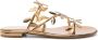 Gianvito Rossi Flavia leren sandalen Goud - Thumbnail 1