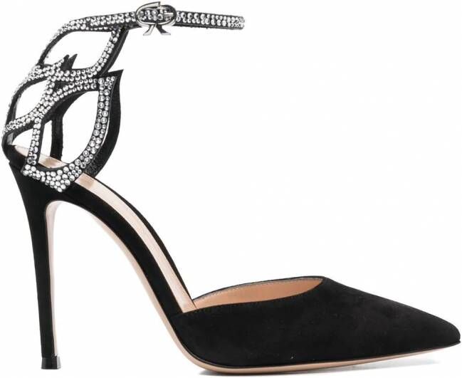 Gianvito Rossi Fleur pumps met hak Zwart - Foto 3