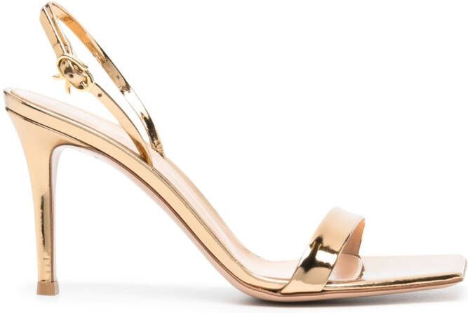 Gianvito Rossi Geknoopte sandalen Goud