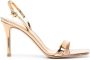 Gianvito Rossi Geknoopte sandalen Goud - Thumbnail 1