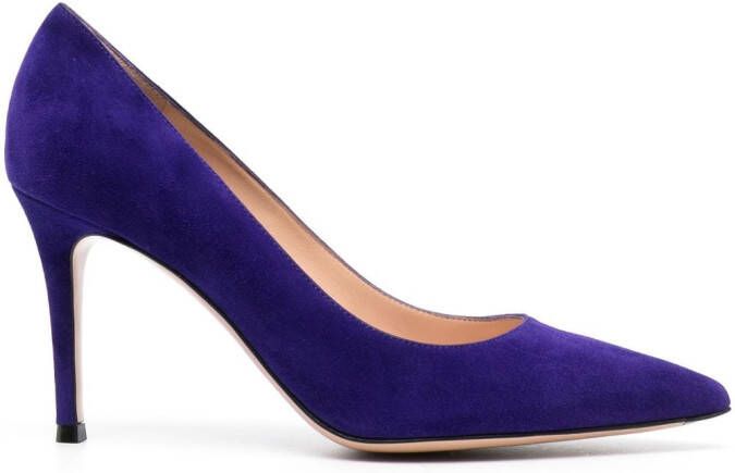 Gianvito Rossi Gianvito suède pumps Paars