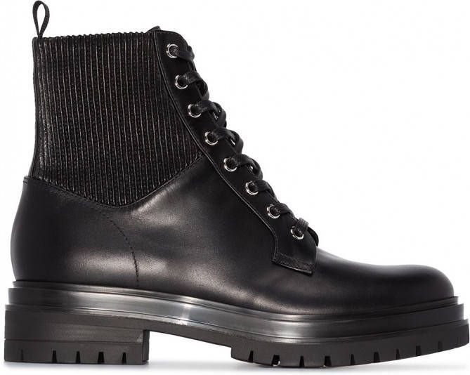 Gianvito Rossi Martis combat boots Zwart