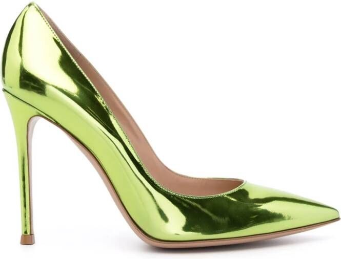 Gianvito Rossi Gianvito pumps met metallic-effect Groen