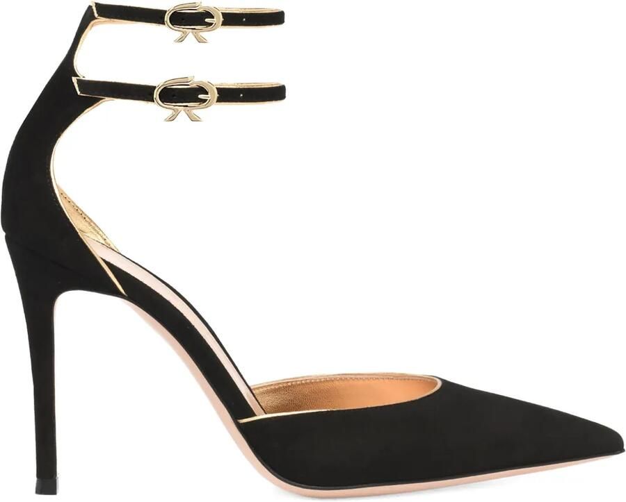 Gianvito Rossi 100 mm Ivette pumps met hak Zwart