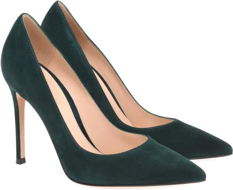 Gianvito Rossi 105 leren pumps Groen - Foto 3