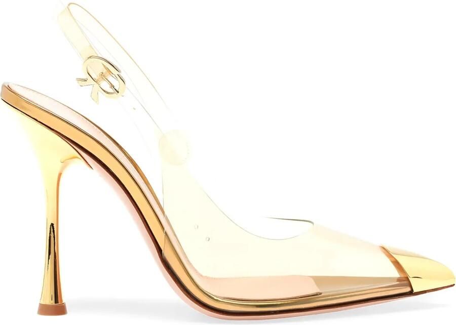 Gianvito Rossi 105 mm Diana pumps met hak Goud