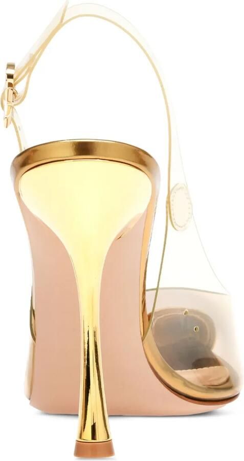 Gianvito Rossi 105 mm Diana pumps met hak Goud - Foto 3