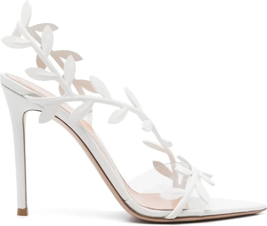 Gianvito Rossi 105 mm Flavia sandalen Wit