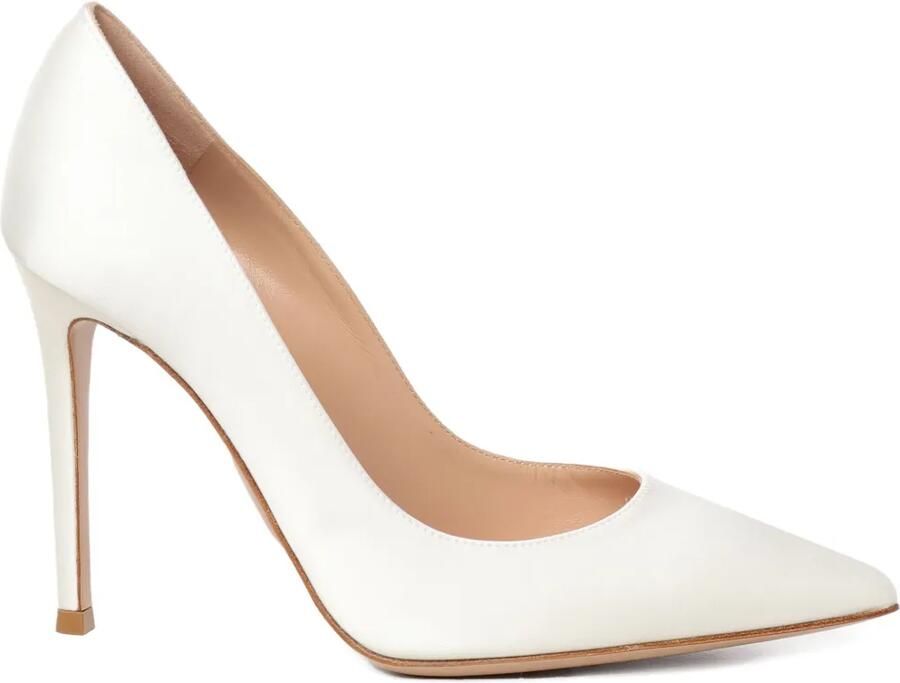 Gianvito Rossi 105 mm leren pumps met hak Wit