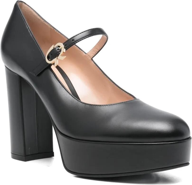 Gianvito Rossi 105 mm pumps met plateauzool Zwart - Foto 3