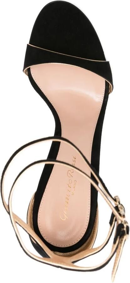 Gianvito Rossi 115 mm Victorine stiletto sandalen met dubbele gesp Zwart - Foto 4