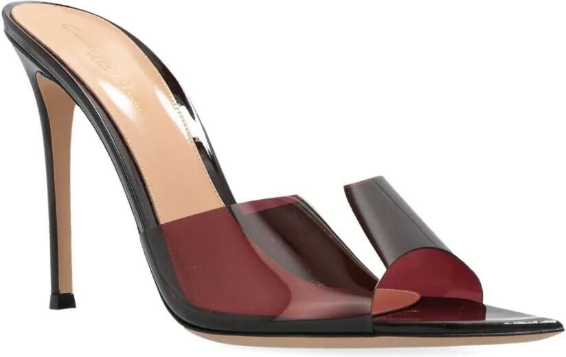 Gianvito Rossi 120 mm leren muiltjes met hak Rood - Foto 4